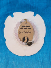 Load image into Gallery viewer, Natural Stone Bracelet with Beach Sand from Sea Bright, NJ
