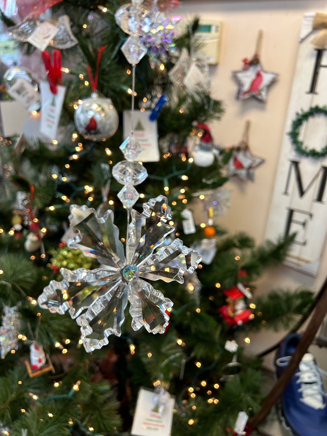 Glimmer Snowflake Sun catcher or Ornament