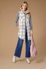 Load image into Gallery viewer, Liv Long Lavender Plaid Vest size XL
