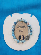 Load image into Gallery viewer, Natural Stone Bracelet with Beach Sand from Long Beach Island, NJ - LBI
