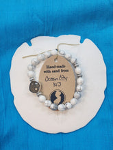 Load image into Gallery viewer, Natural Stone Bracelet with Beach Sand from Ocean City, NJ
