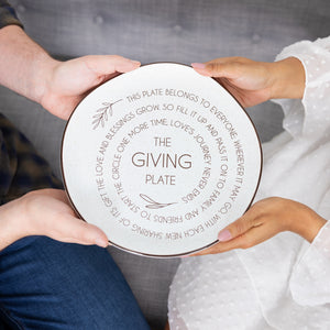 The Giving Ceramic Plate
