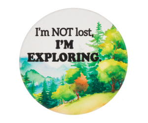 I'm Not Lost, I'm Exploring Car Coaster
