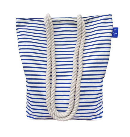 Inis Energy of The Sea Blue Striped Beach Bag