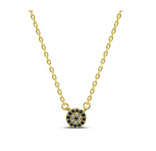Load image into Gallery viewer, Itty Bitty Pretty - Protection Evil Eye Necklace Gold
