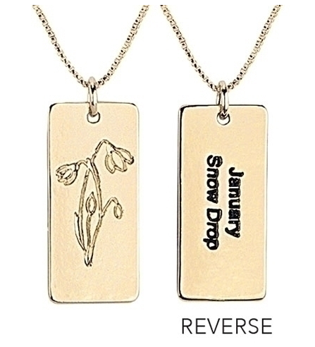 January Birth Flower Necklace