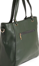 Load image into Gallery viewer, Jenna Studded Tote + Crossbody Pine
