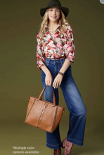 Load image into Gallery viewer, Jenna Studded Tote + Crossbody Cognac
