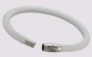 White Leather Bracelet