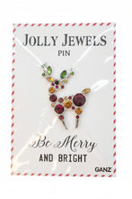 Load image into Gallery viewer, Holiday Jolly Jewel Pins
