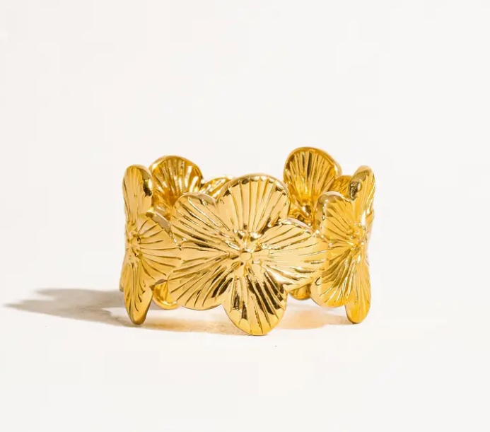 Josée 18K Gold Non-Tarnish Flower Ring