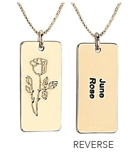June Birth Flower Necklace
