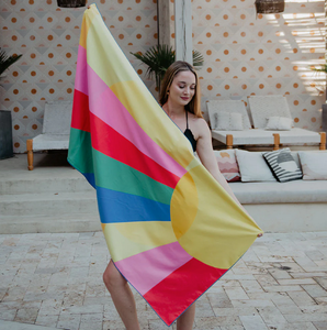 Ray of Sunshine Quick Dry Beach Towel