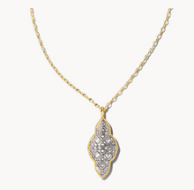 Load image into Gallery viewer, Kendra Scott Abbie Long Pendant Necklace Gold Rhodium Mix
