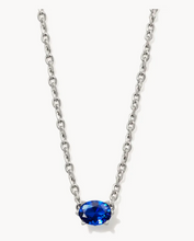 Load image into Gallery viewer, Kendra Scott Cailin Necklace Blue Crystal in Silver or Gold
