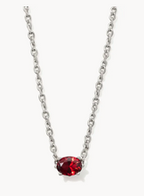 Load image into Gallery viewer, Kendra Scott Cailin Necklace Red Crystal in Silver or Gold
