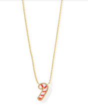 Load image into Gallery viewer, Kendra Scott Candy Cane Pendant Necklace Ivory Mother of Pearl
