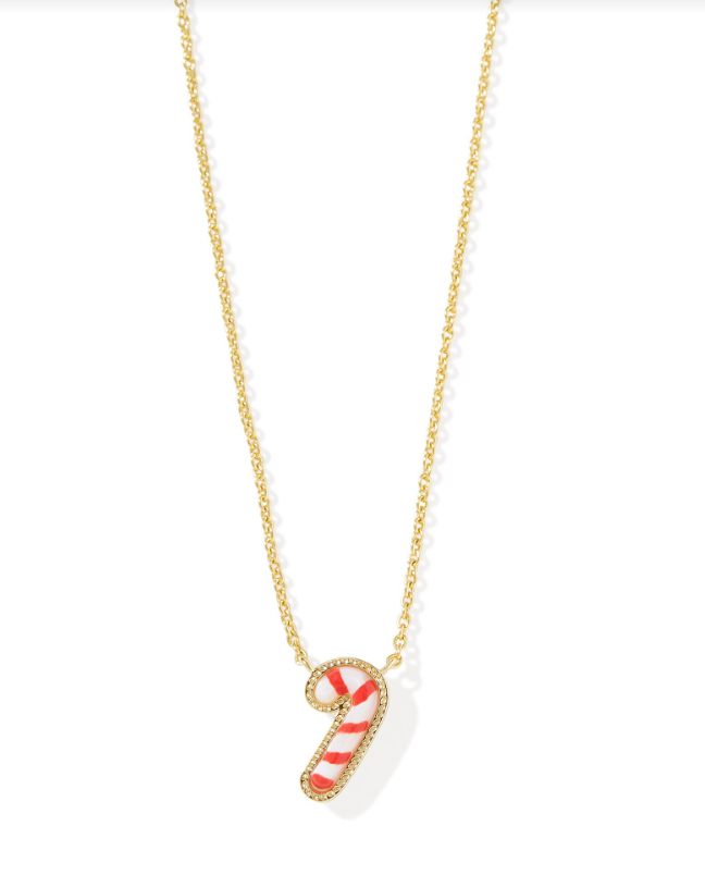 Kendra Scott Candy Cane Pendant Necklace Ivory Mother of Pearl