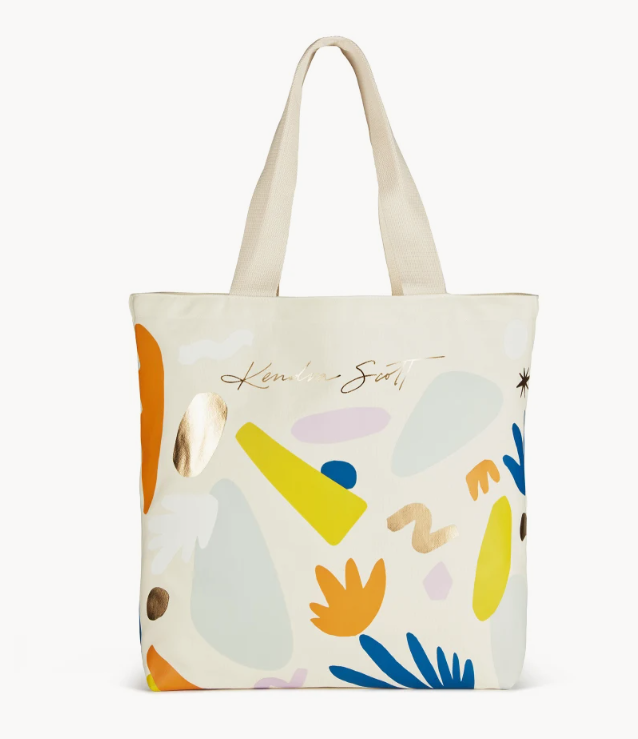 Kendra Scott Canvas Terrazzo Tote Bag