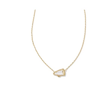 Load image into Gallery viewer, Kendra Scott Cheer Pendant Necklace White Mother of Pearl in Gold or Silver
