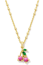 Load image into Gallery viewer, Kendra Scott Cherry Necklace Berry Opal in Gold or Silver
