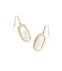 Kendra Scott Dani Bezel Gold Ivory Mother of Pearl