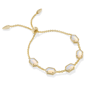 Kendra Scott Delicate Chain Bracelet Gold Opalite Illusion