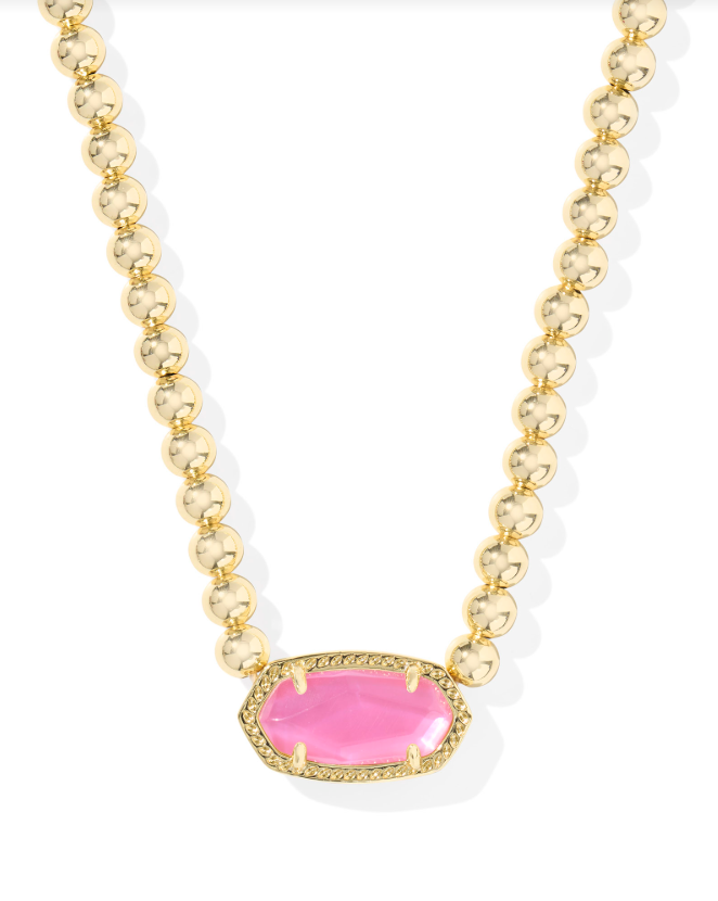 Kendra Scott Elisa Beaded Necklace Gold Azalea Illusion