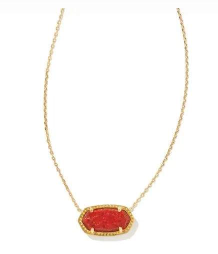 Kendra Scott Elisa Necklace Red Opal