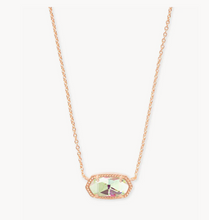 Load image into Gallery viewer, Kendra Scott Elisa Necklace Dichroic Glass Rosegold
