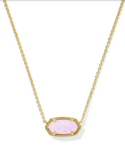 Load image into Gallery viewer, Kendra Scott Elisa Necklace Gold Blush Pink Opal
