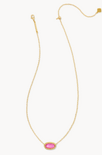Load image into Gallery viewer, Kendra Scott Elisa Ridge Frame Necklace in Gold Azalea Illusion
