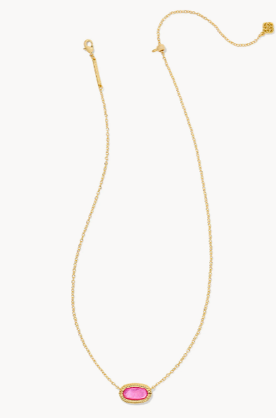 Kendra Scott Elisa Ridge Frame Necklace in Gold Azalea Illusion