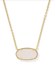 Load image into Gallery viewer, Kendra Scott Elisa Statement Pendant Necklace Ivory Mother of Pearl
