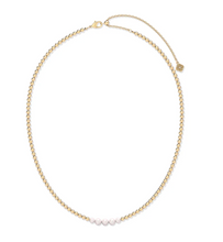 Load image into Gallery viewer, Kendra Scott Eve Beaded Strand Necklace White Pearl in Gold or Silver
