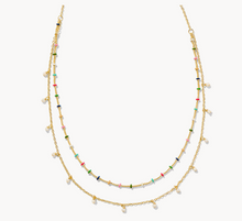 Load image into Gallery viewer, Kendra Scott Eve Multi Strand Necklace Multi Mix in Gold or Silver
