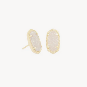 Kendra Scott Gold Ellie Stud Earrings In Iridescent Drusy