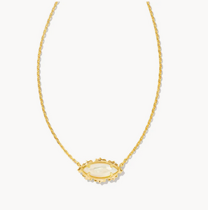 Kendra Scott Gold Genevieve Necklace In Ivory Mother of Pearl- SALE