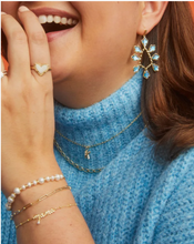 Load image into Gallery viewer, Kendra Scott Gold Mama Script Delicate Chain Bracelet with White Pearl
