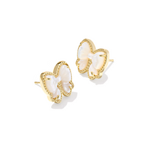 Load image into Gallery viewer, Kendra Scott Haley Bow Stud Earrings Ivory Mother of Pearl
