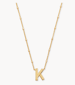 Kendra Scott Initial Pendant Necklace K