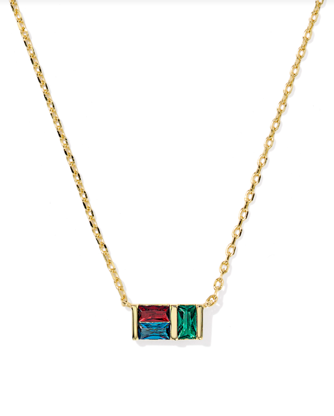 Kendra Scott Jamie Pendant Necklace Gold Multi Mix