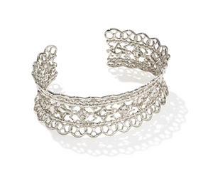 Kendra Scott Krista Lace Cuff Bracelet in Silver