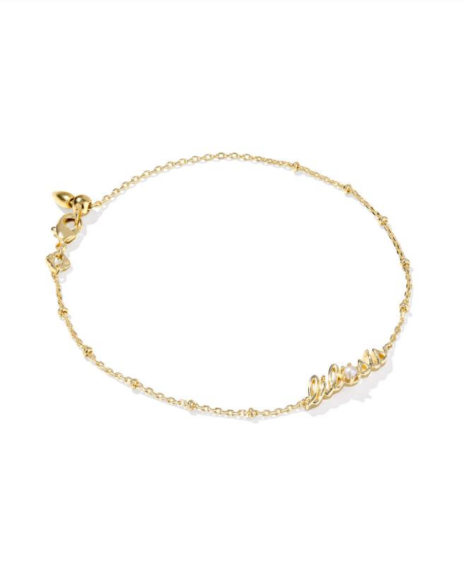 Kendra Scott Lil Sis Chain Bracelet with Pearl