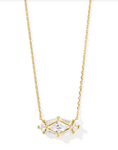 Load image into Gallery viewer, Kendra Scott Lindy Rae Elisa Pendant Necklace White Crystal
