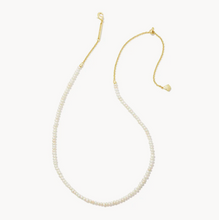 Load image into Gallery viewer, Kendra Scott Lolo Gold White Pearl Strand Necklace
