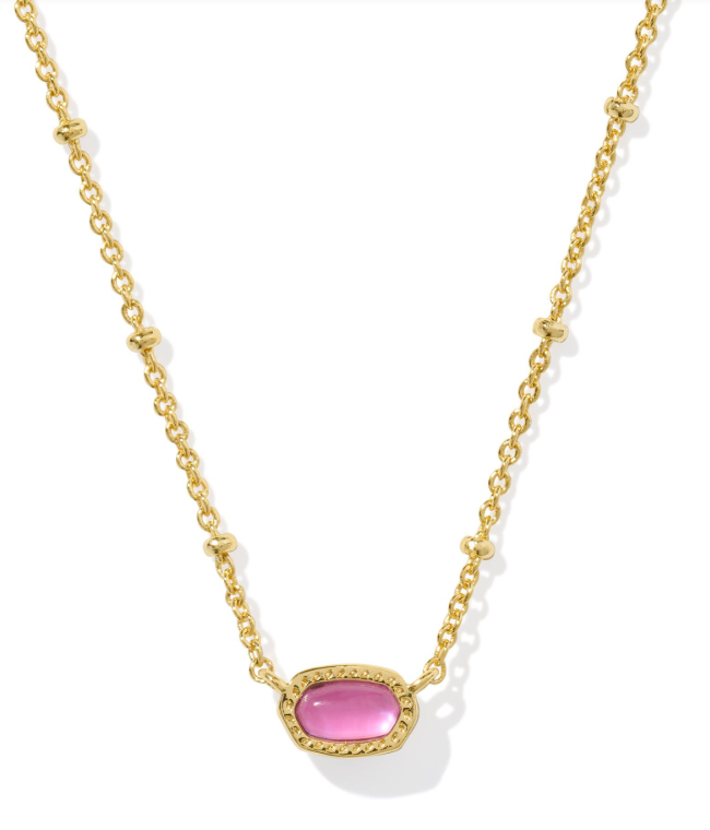 Kendra Scott Mini Elisa Necklace Azalea Illusion Gold