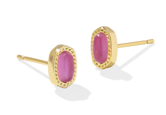 Kendra Scott Mini Ellie Stud Earrings Azalea Illusion Gold