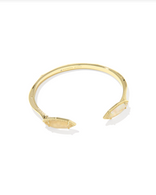 Load image into Gallery viewer, Kendra Scott Ophelia Cuff Bracelet Gold Iridescent Abalone
