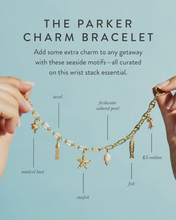 Load image into Gallery viewer, Kendra Scott Parker Charm Bracelet Gold Pearls
